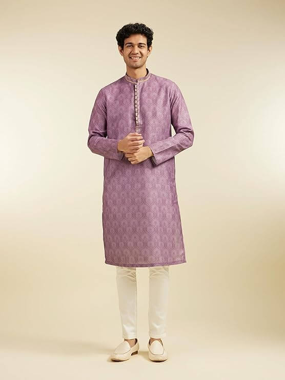 Men’s Cotton Blend Printed Kurta